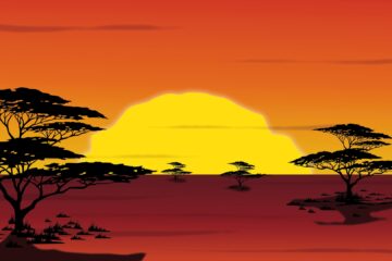 savannah sunrise animation