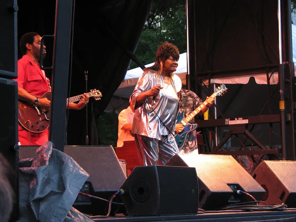 Koko Taylor on stage in concert