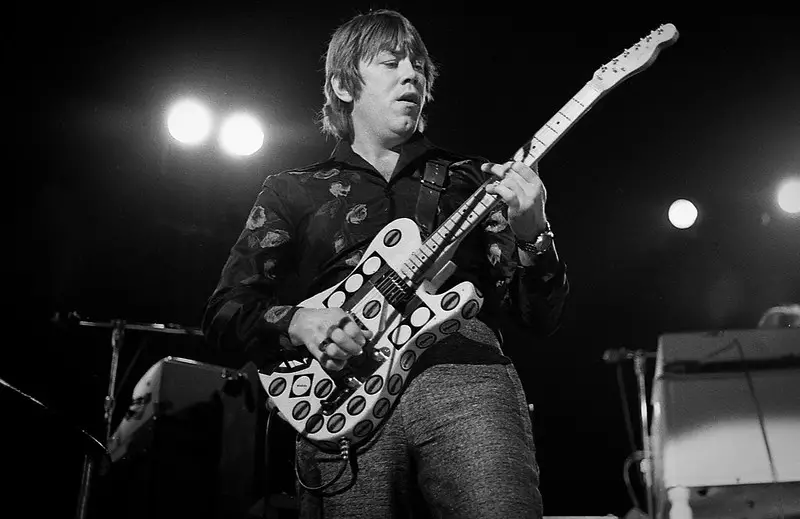 Terry Kath of Chicago playing in concert