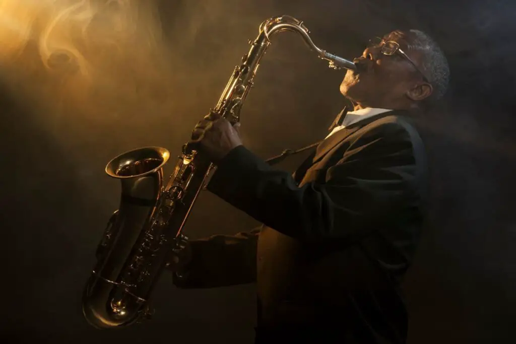 African American Saxophonist Sax Jazz Music
