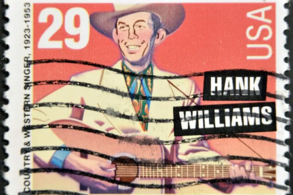Hank Williams on USA postage stamp