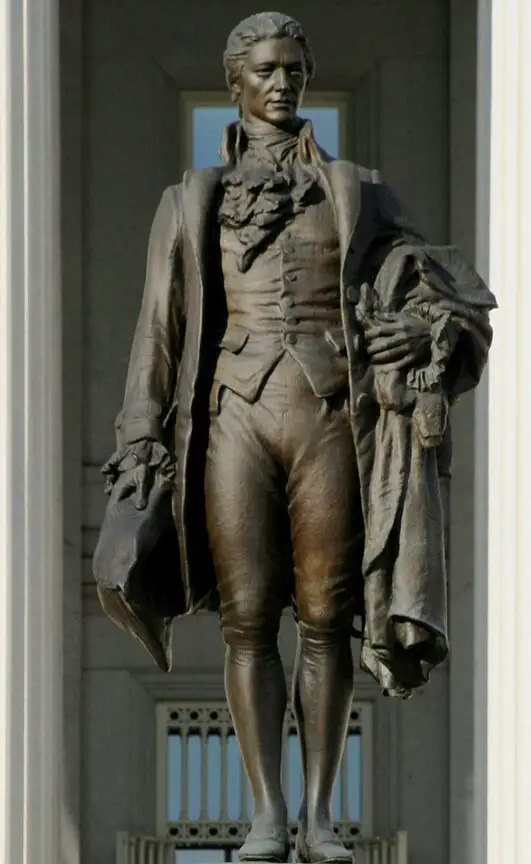 The statue of Alexander Hamilton in Washington, D.C.
"Alexander Hamilton" by dbking 

