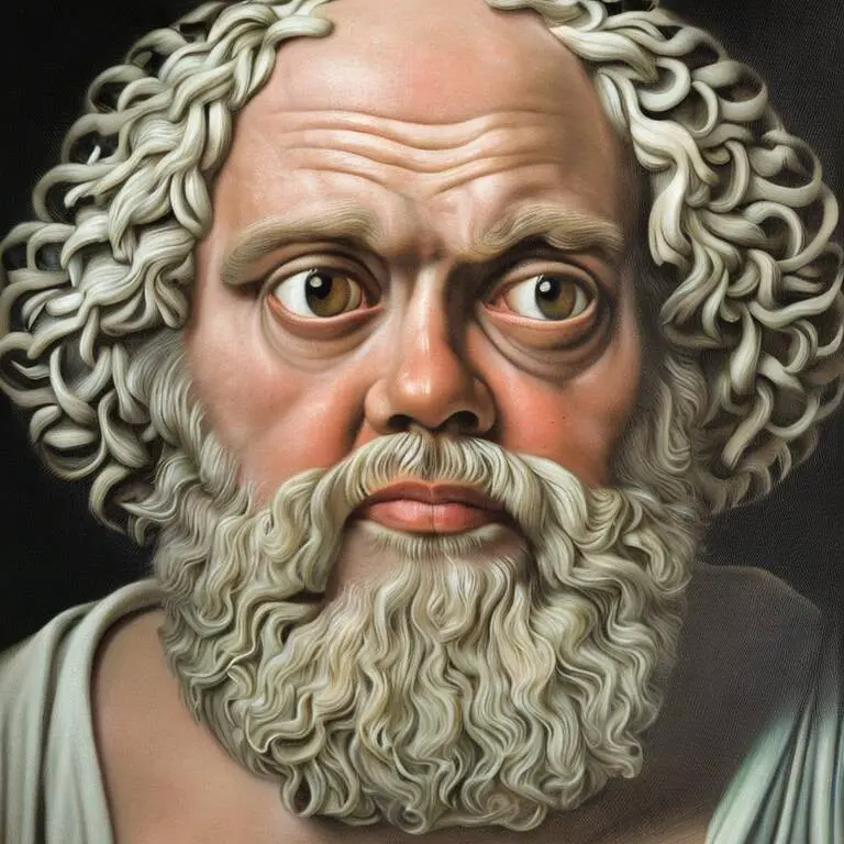 Depiction, Portrait painting of Socrates