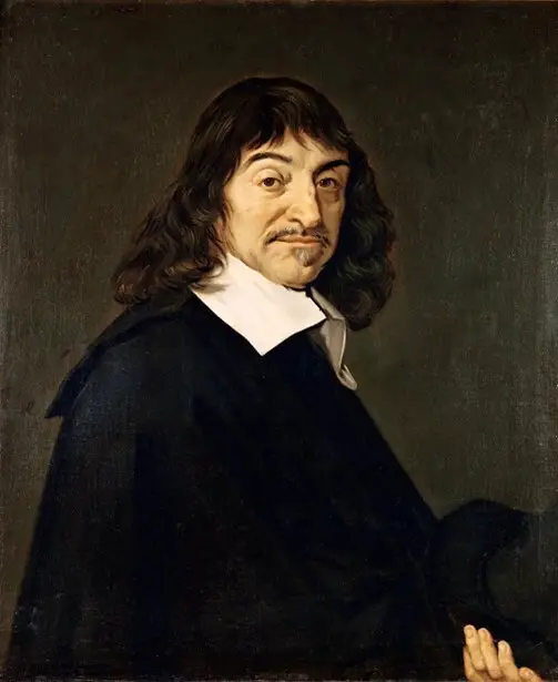 Portrait painting of Rene Descartes.