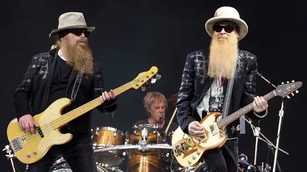 ZZ Top on stage