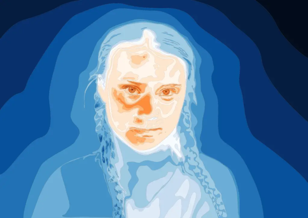 modern art image of Greta Thunberg