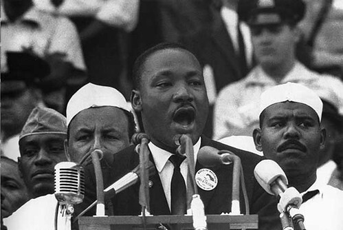 Martin Luther King, Jr. delivering his world-famous “I Have a Dream” speech.
"Martin Luther King Jr. - I Have A Dream Speech" by e-strategyblog.com 
