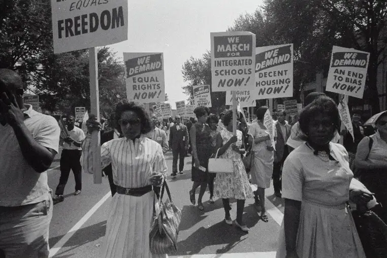 Photo: Library of Congress, Protesters in Washington DC 1963/ Unsplash