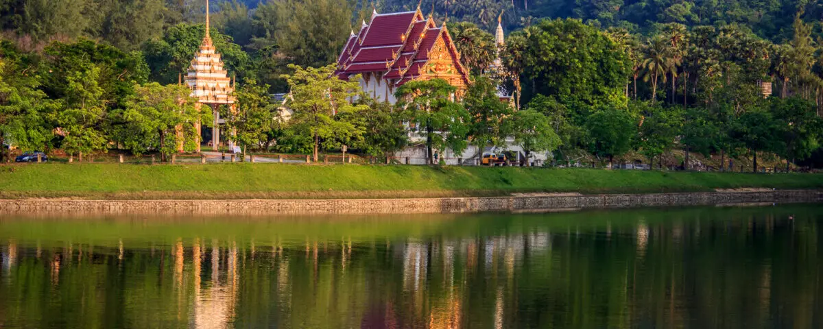 Landscape photo of Naiharn Wat on Koh Phuket