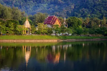 Landscape photo of Naiharn Wat on Koh Phuket